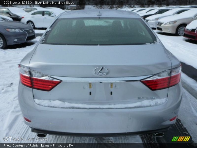 Silver Lining Metallic / Black 2013 Lexus ES 350