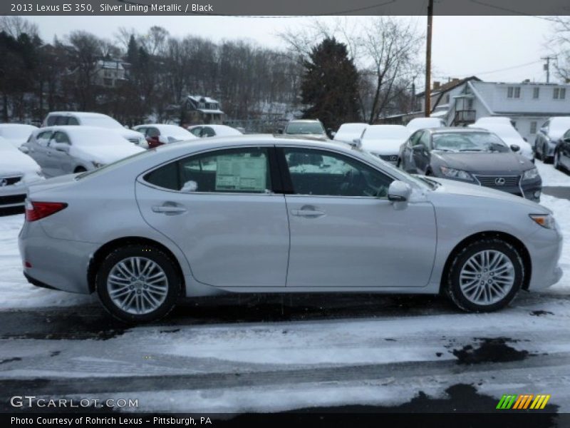 Silver Lining Metallic / Black 2013 Lexus ES 350
