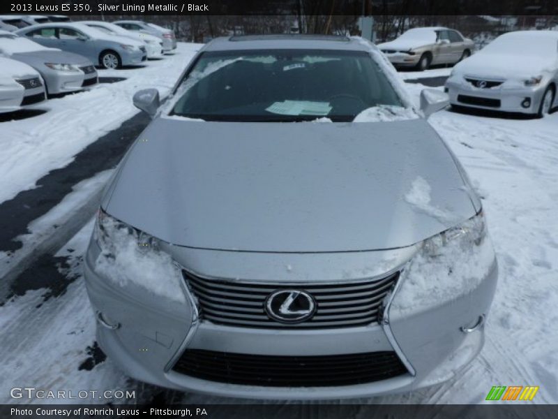 Silver Lining Metallic / Black 2013 Lexus ES 350