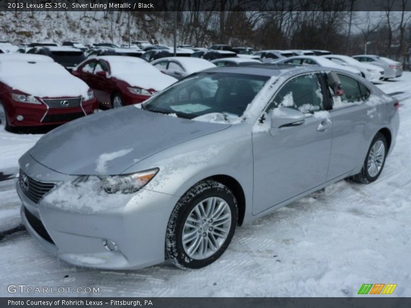 Silver Lining Metallic / Black 2013 Lexus ES 350
