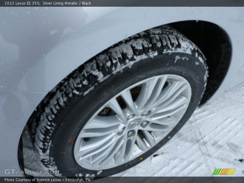 Silver Lining Metallic / Black 2013 Lexus ES 350
