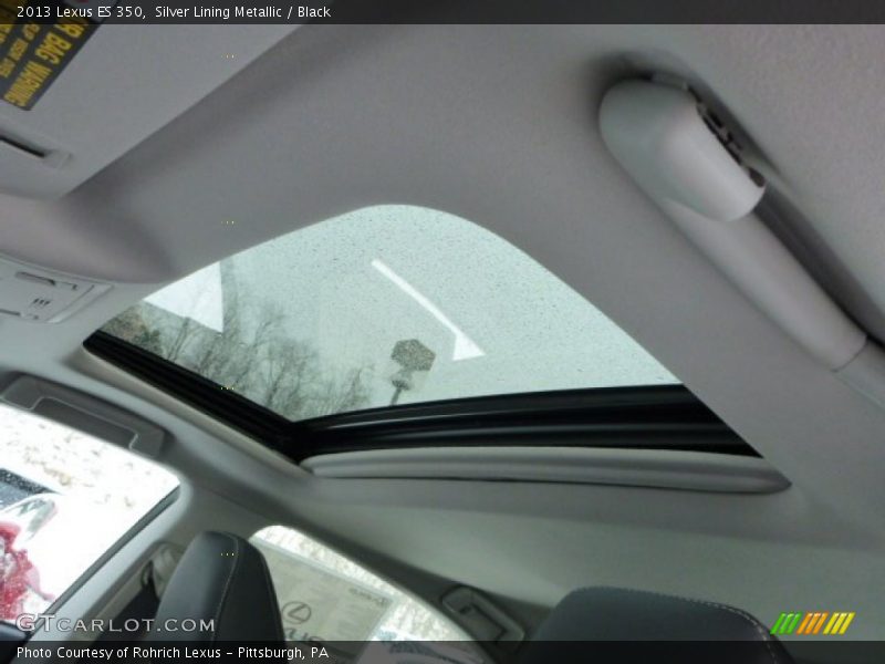 Silver Lining Metallic / Black 2013 Lexus ES 350
