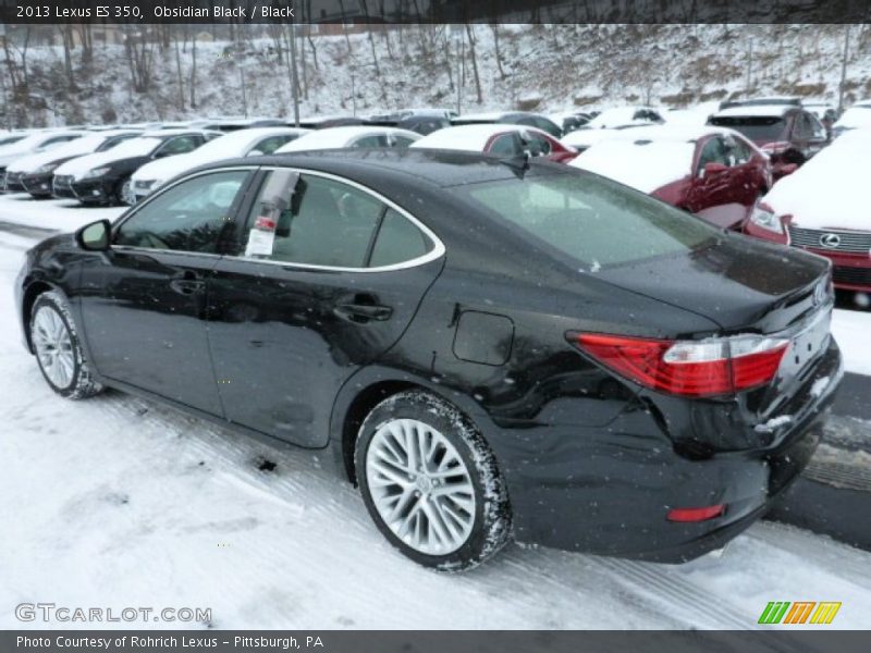 Obsidian Black / Black 2013 Lexus ES 350