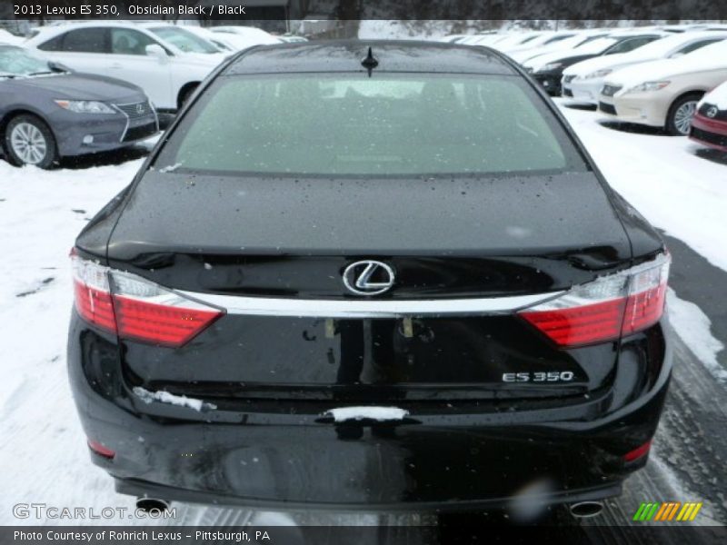 Obsidian Black / Black 2013 Lexus ES 350