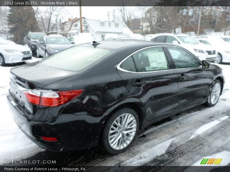Obsidian Black / Black 2013 Lexus ES 350