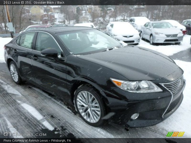 Obsidian Black / Black 2013 Lexus ES 350