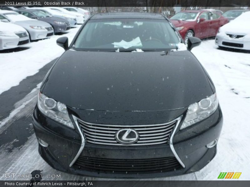 Obsidian Black / Black 2013 Lexus ES 350