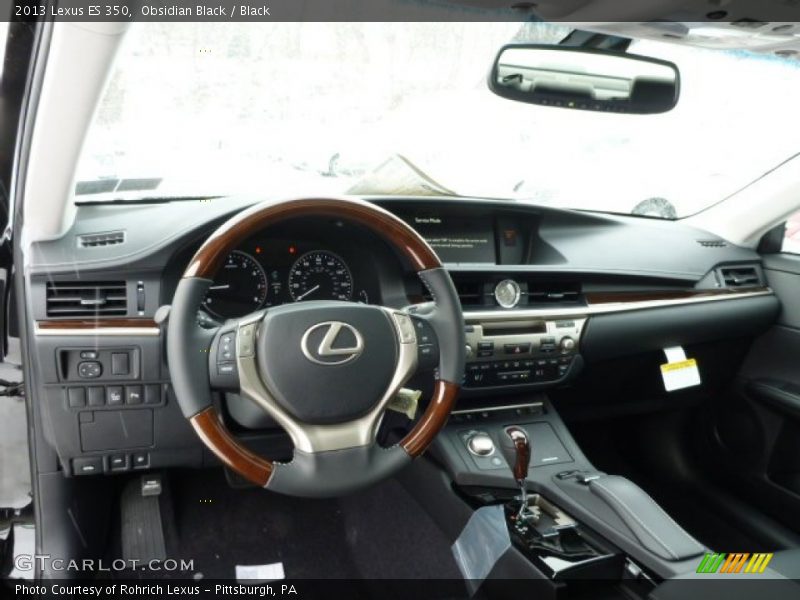 Obsidian Black / Black 2013 Lexus ES 350