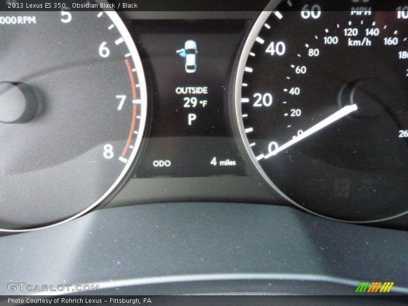 Obsidian Black / Black 2013 Lexus ES 350