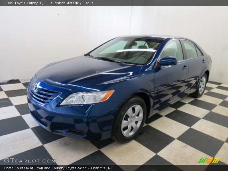Blue Ribbon Metallic / Bisque 2009 Toyota Camry LE