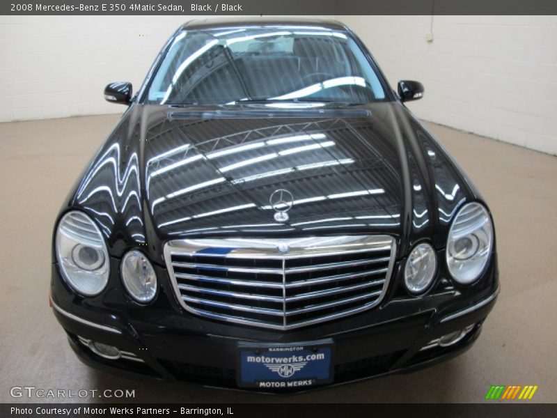 Black / Black 2008 Mercedes-Benz E 350 4Matic Sedan