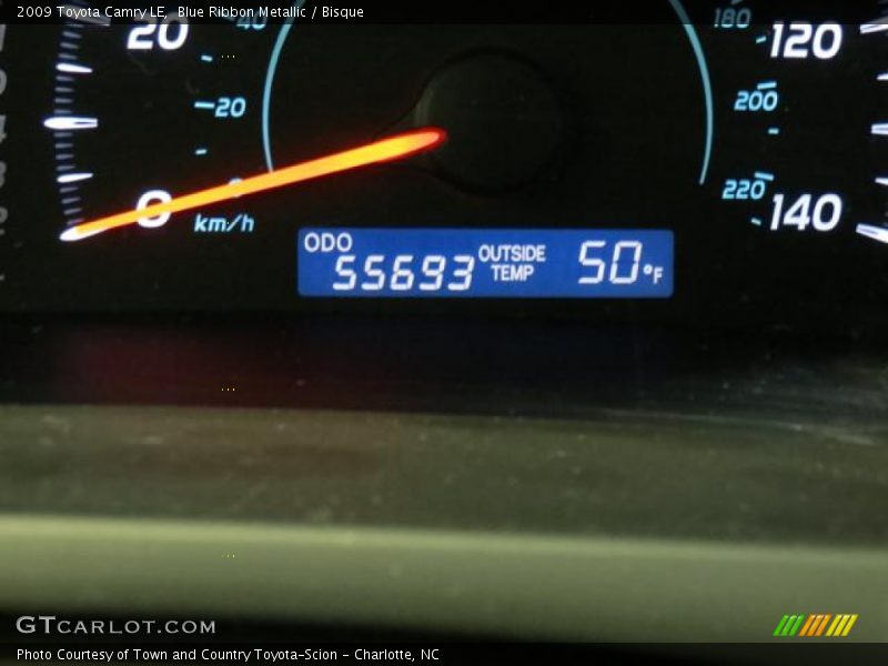 Blue Ribbon Metallic / Bisque 2009 Toyota Camry LE