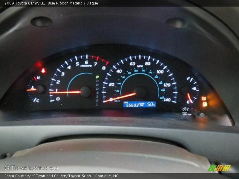 Blue Ribbon Metallic / Bisque 2009 Toyota Camry LE