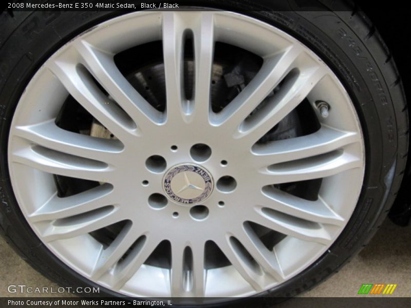 Black / Black 2008 Mercedes-Benz E 350 4Matic Sedan