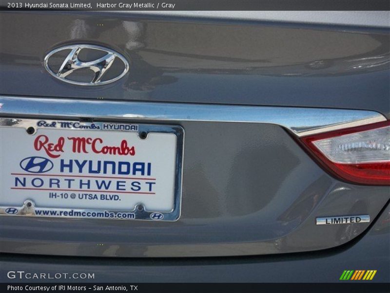 Harbor Gray Metallic / Gray 2013 Hyundai Sonata Limited