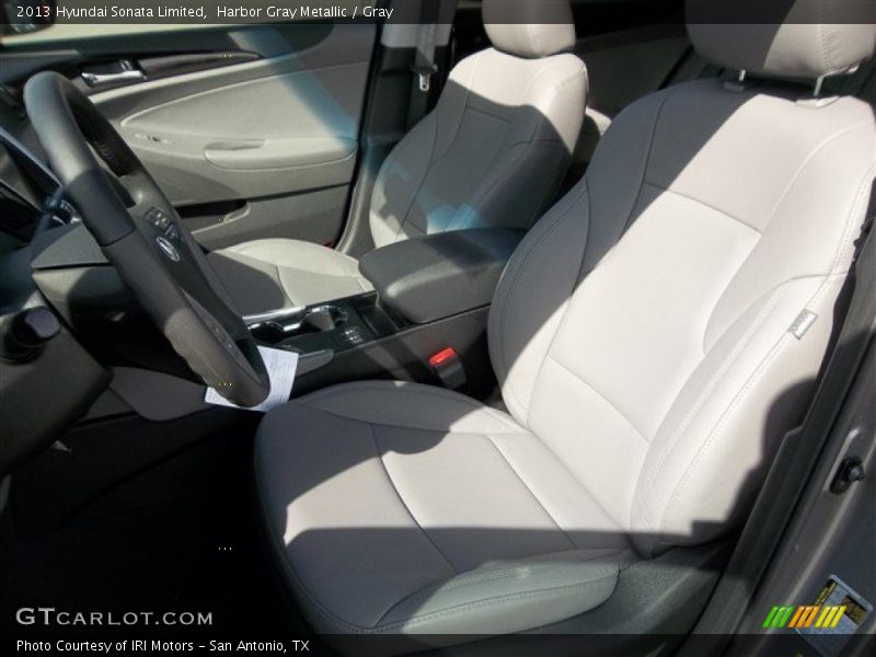 Harbor Gray Metallic / Gray 2013 Hyundai Sonata Limited