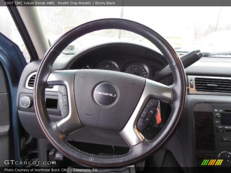 Stealth Gray Metallic / Ebony Black 2007 GMC Yukon Denali AWD