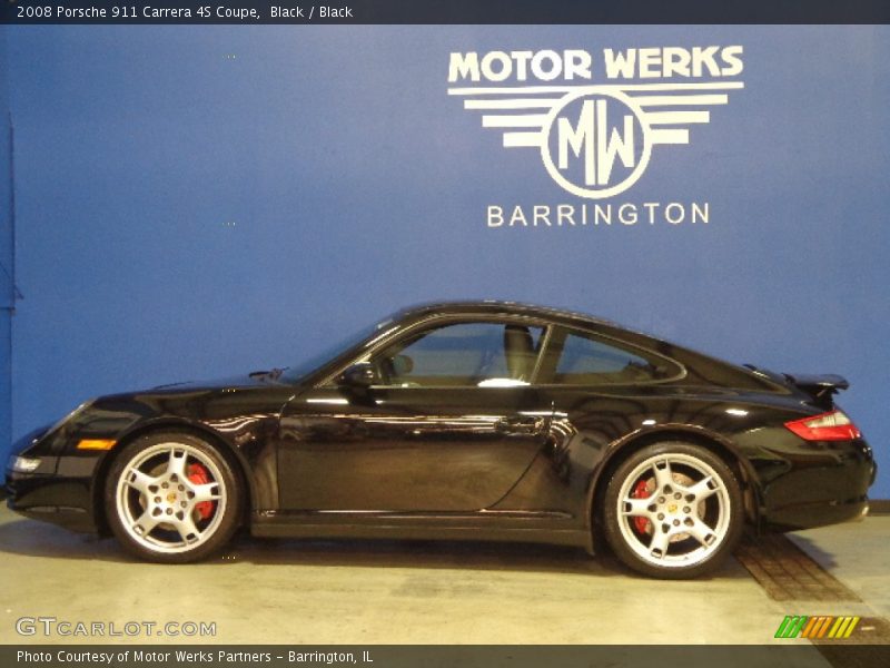 Black / Black 2008 Porsche 911 Carrera 4S Coupe