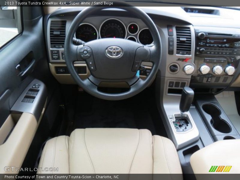 Super White / Sand Beige 2013 Toyota Tundra CrewMax 4x4