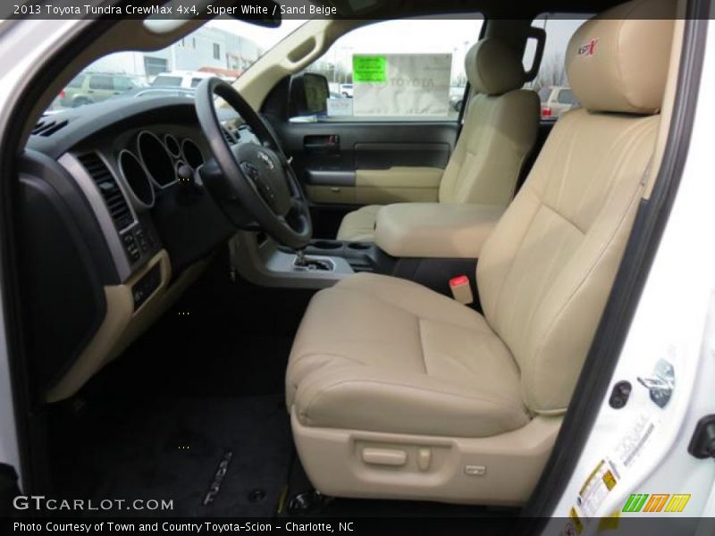 Super White / Sand Beige 2013 Toyota Tundra CrewMax 4x4