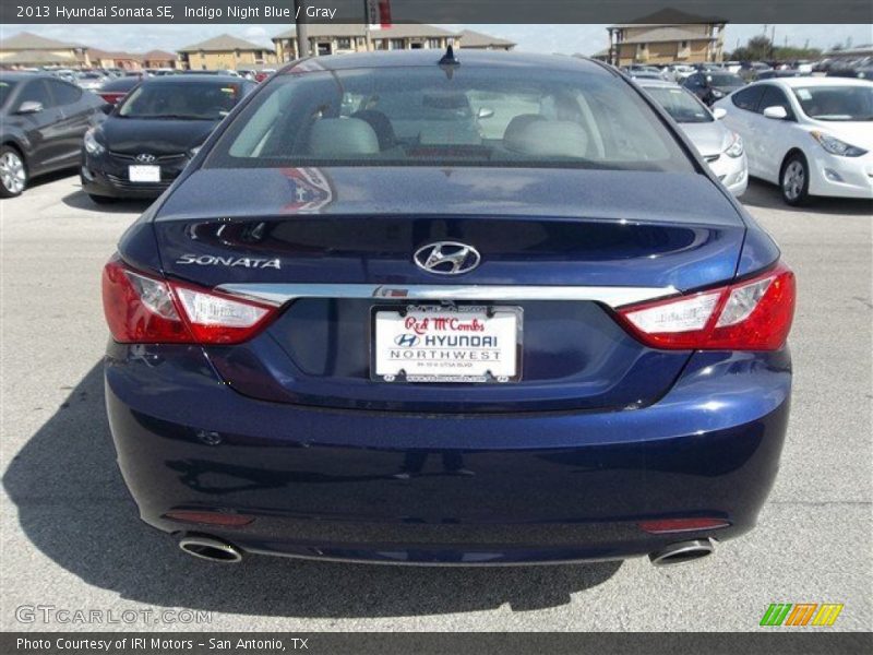 Indigo Night Blue / Gray 2013 Hyundai Sonata SE