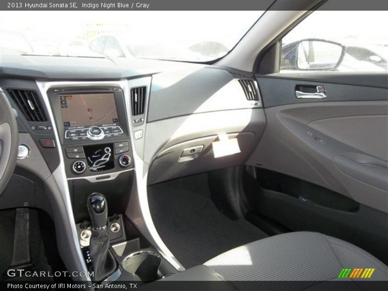 Indigo Night Blue / Gray 2013 Hyundai Sonata SE
