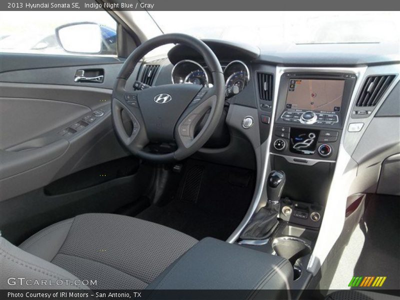 Indigo Night Blue / Gray 2013 Hyundai Sonata SE
