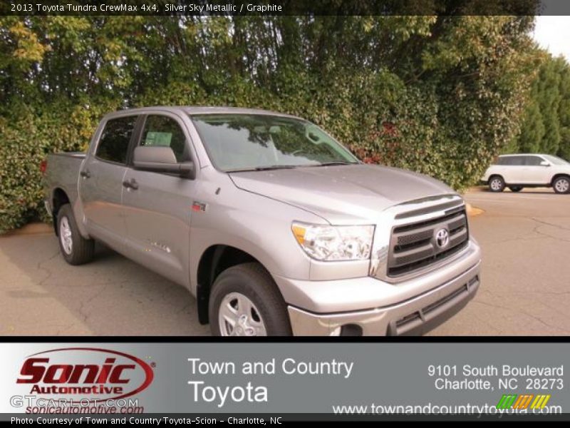 Silver Sky Metallic / Graphite 2013 Toyota Tundra CrewMax 4x4