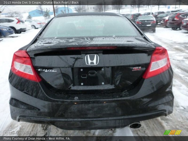Crystal Black Pearl / Black 2013 Honda Civic Si Coupe