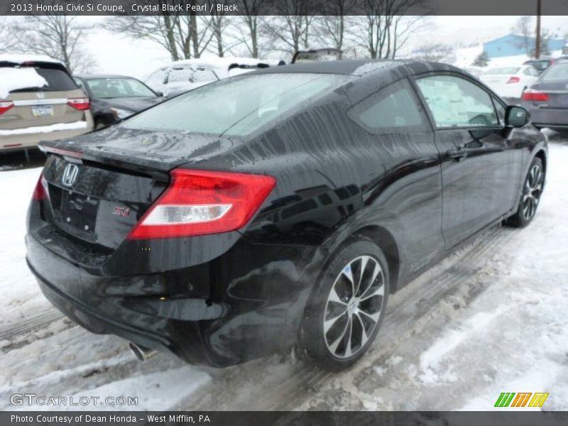 Crystal Black Pearl / Black 2013 Honda Civic Si Coupe