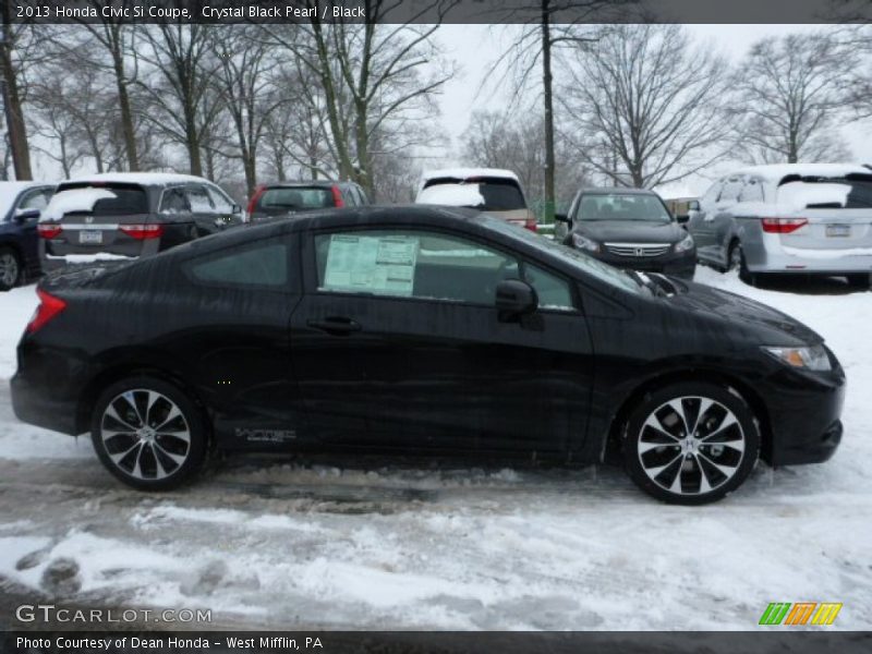 Crystal Black Pearl / Black 2013 Honda Civic Si Coupe