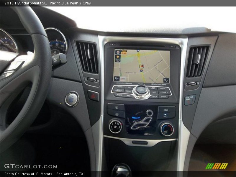 Pacific Blue Pearl / Gray 2013 Hyundai Sonata SE