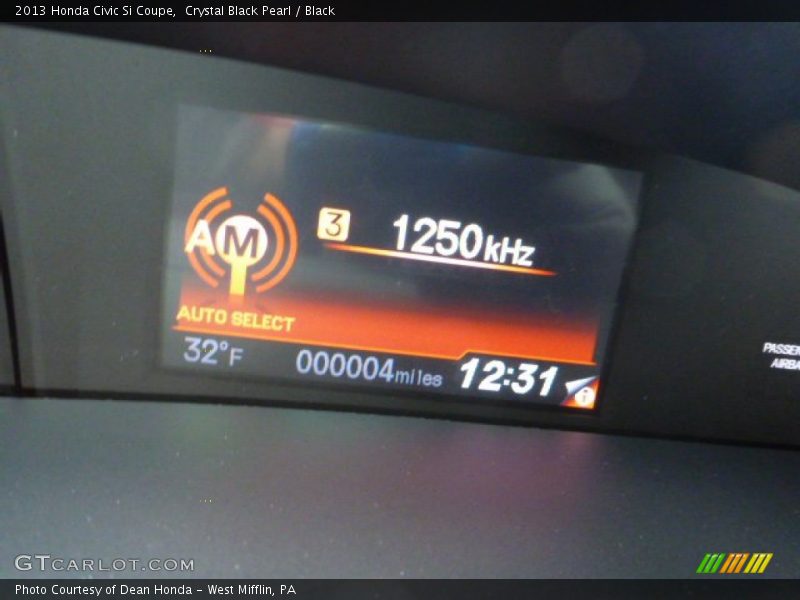 Crystal Black Pearl / Black 2013 Honda Civic Si Coupe