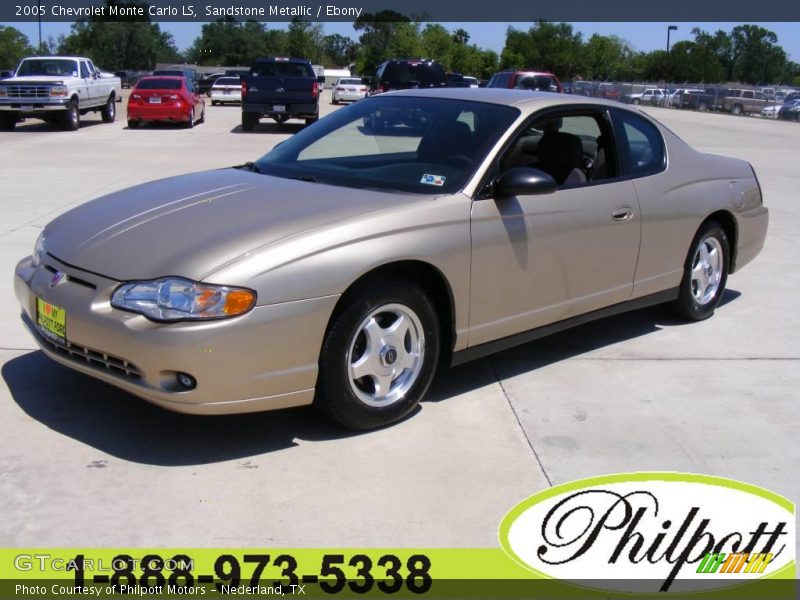 Sandstone Metallic / Ebony 2005 Chevrolet Monte Carlo LS