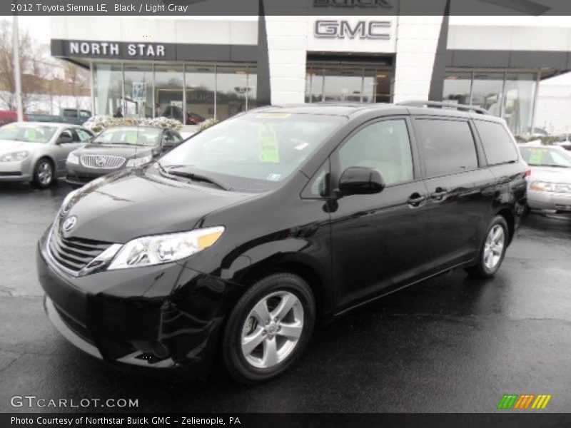 Black / Light Gray 2012 Toyota Sienna LE