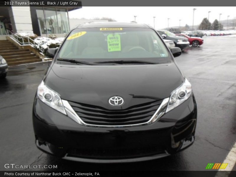 Black / Light Gray 2012 Toyota Sienna LE