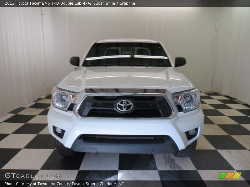 Super White / Graphite 2013 Toyota Tacoma V6 TRD Double Cab 4x4