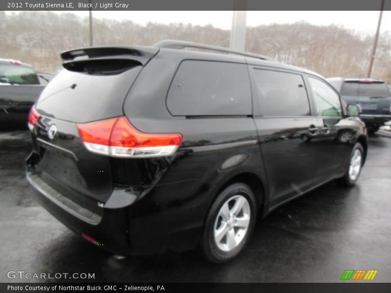 Black / Light Gray 2012 Toyota Sienna LE