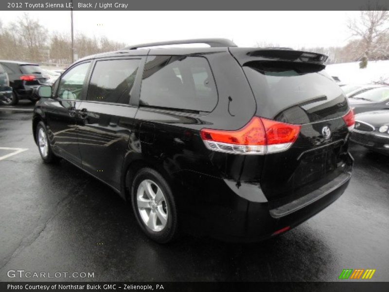 Black / Light Gray 2012 Toyota Sienna LE