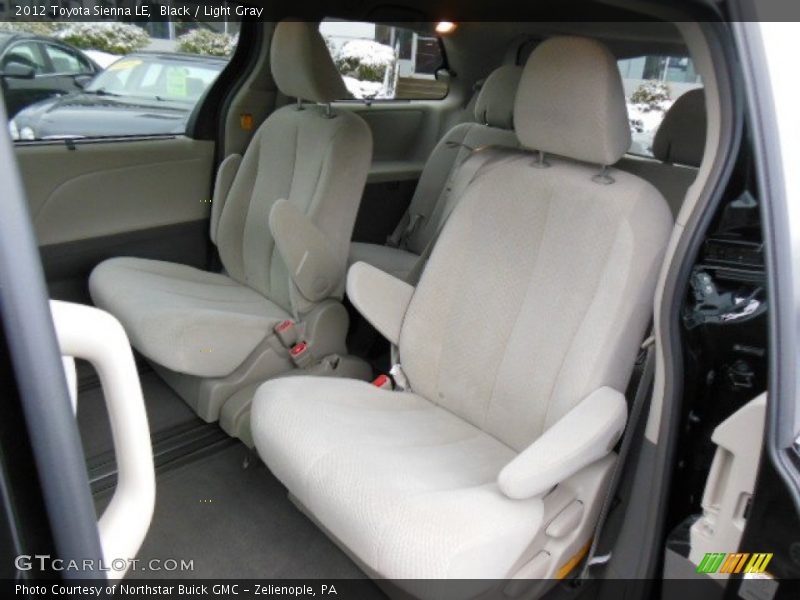 Rear Seat of 2012 Sienna LE
