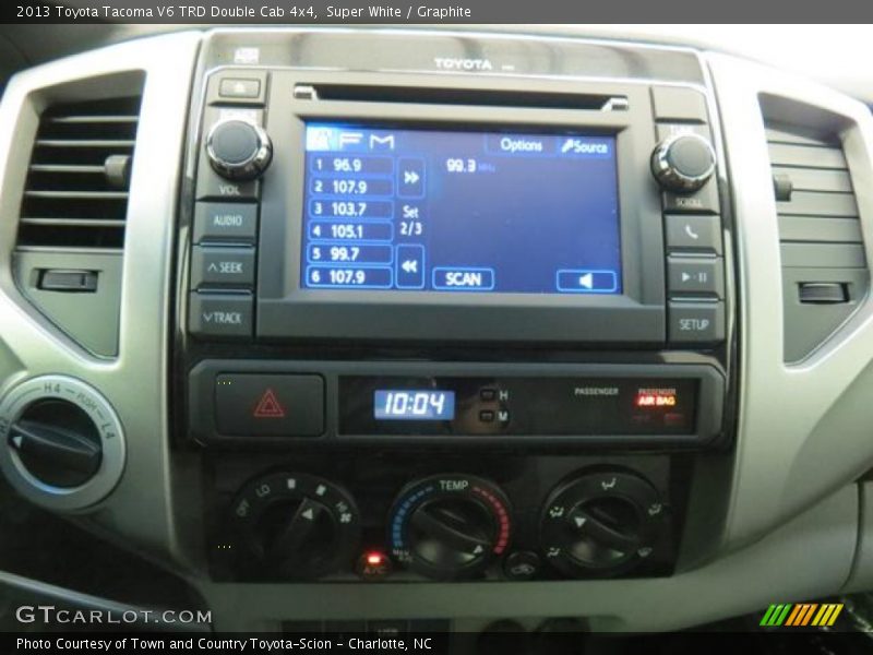 Super White / Graphite 2013 Toyota Tacoma V6 TRD Double Cab 4x4