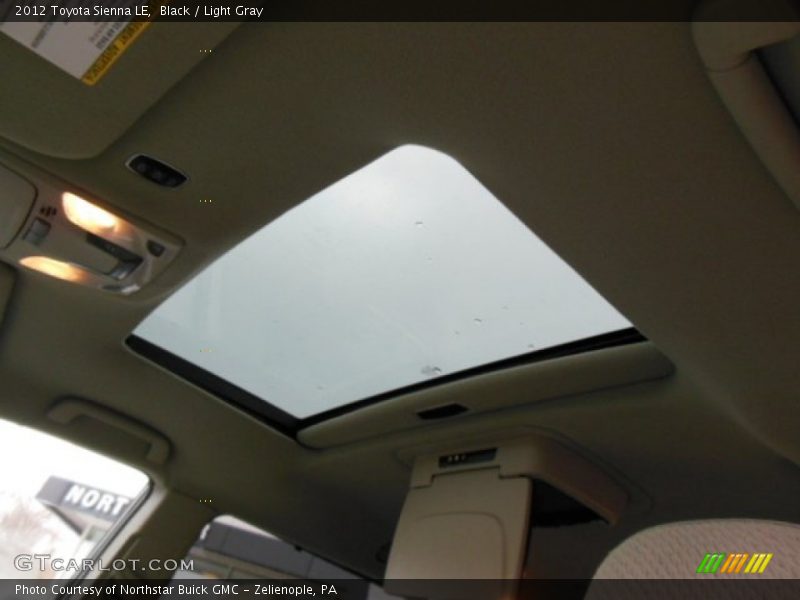 Black / Light Gray 2012 Toyota Sienna LE