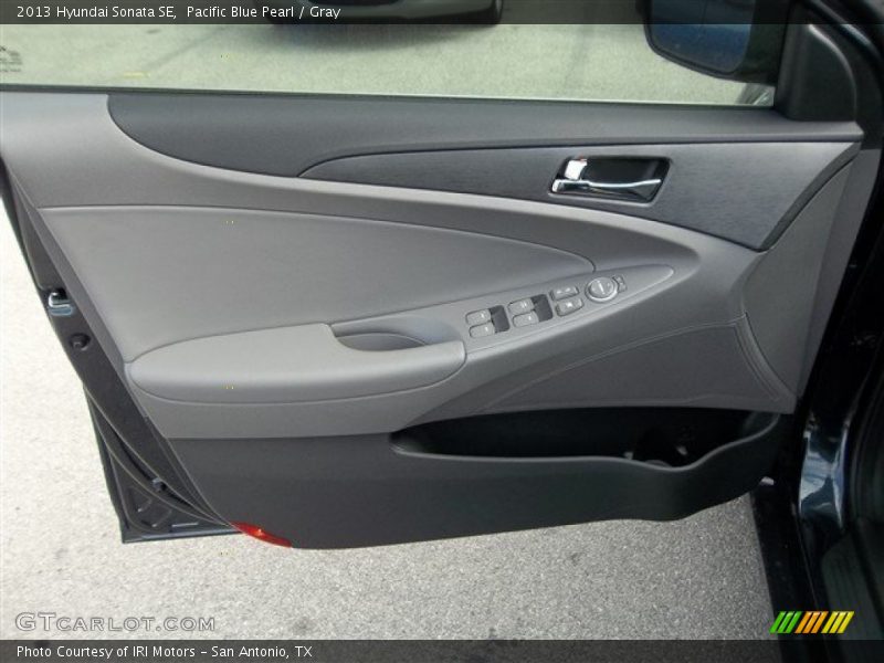 Pacific Blue Pearl / Gray 2013 Hyundai Sonata SE