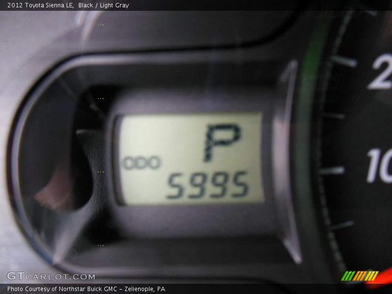 Black / Light Gray 2012 Toyota Sienna LE