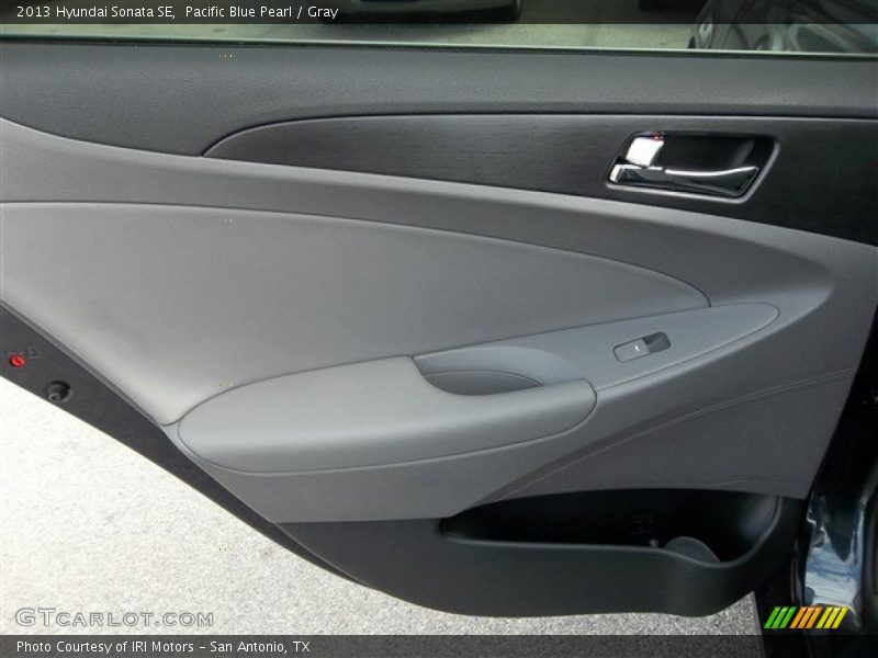 Pacific Blue Pearl / Gray 2013 Hyundai Sonata SE