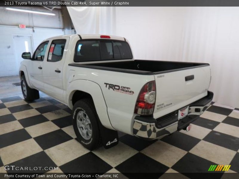 Super White / Graphite 2013 Toyota Tacoma V6 TRD Double Cab 4x4