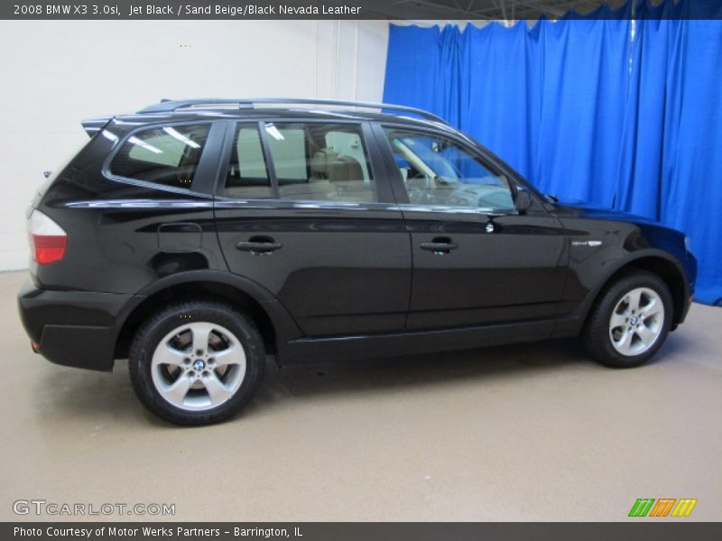 Jet Black / Sand Beige/Black Nevada Leather 2008 BMW X3 3.0si