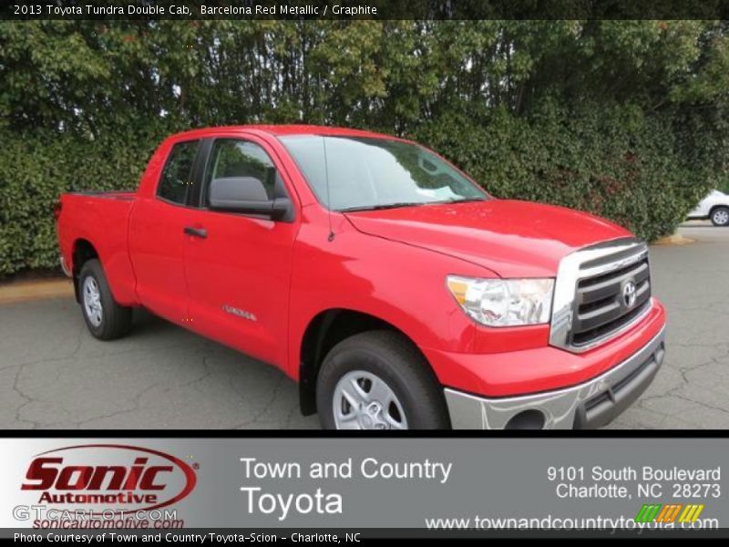 Barcelona Red Metallic / Graphite 2013 Toyota Tundra Double Cab