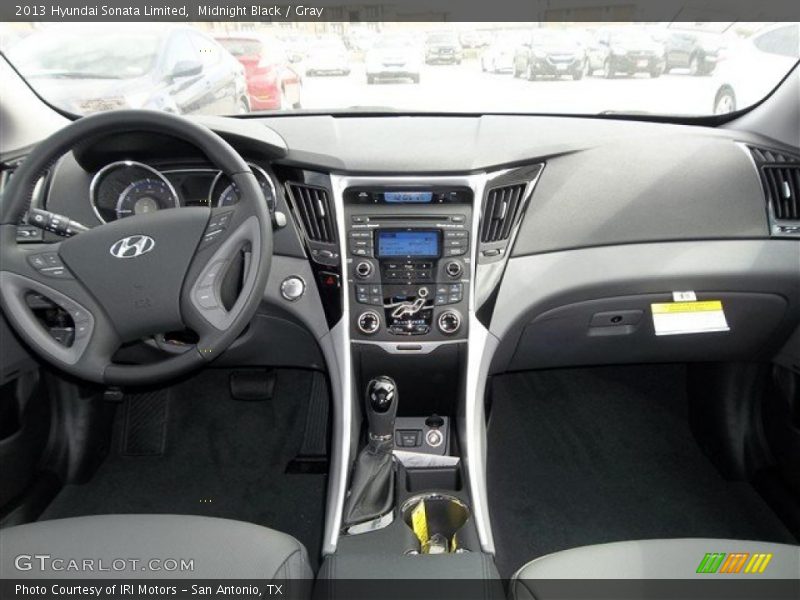 Midnight Black / Gray 2013 Hyundai Sonata Limited