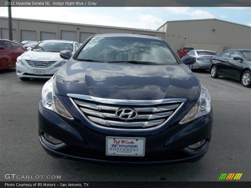 Indigo Night Blue / Gray 2013 Hyundai Sonata SE